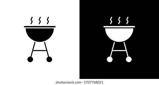 Icono de la parrilla línea de arte editable trazo y colección sólida para un diseño App