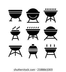 grill icon or logo isolated sign symbol vector illustration - Collection of high quality black style vector icons
