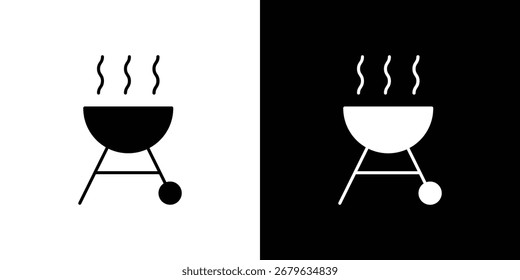 Logo des Grillsymbols. einfache grafische Symbole