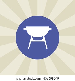 grill icon. sign design. background
