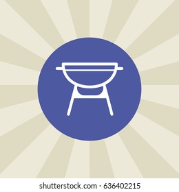 grill icon. sign design. background