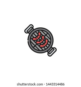 grill icon sign signifier vector
