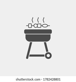 Grill icon sign vector,Symbol, logo illustration for web and mobile