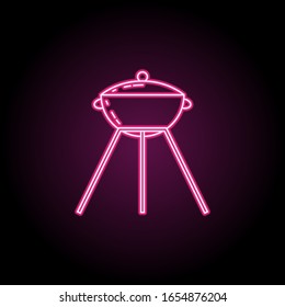 Grill icon. Simple thin line, outline vector of camping icons for ui and ux, website or mobile application