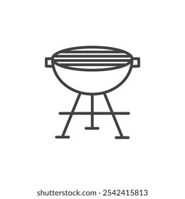 Grill icon Symbol mark in filled style