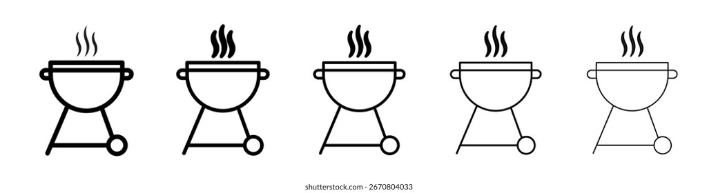 Ilustración de Arte vectorial de icono de parrilla