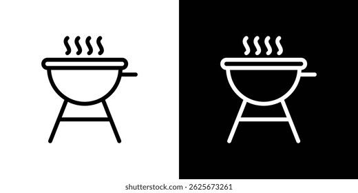 Grill icon vector collection. vector sign illustration