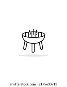 grill  icon vector illustration, eps 10