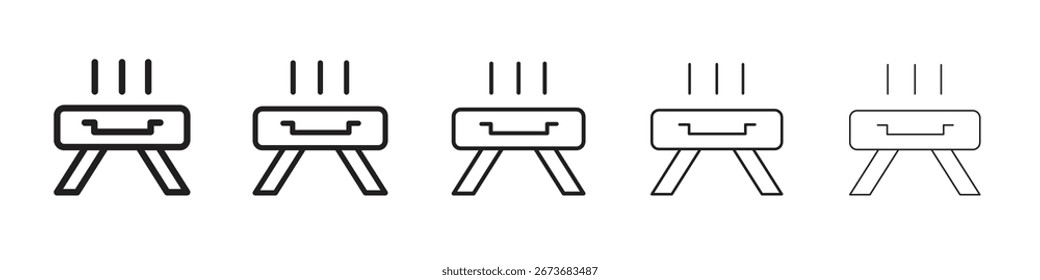 Ilustración vectorial del icono de la parrilla aislada