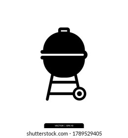 Grill icon vector, illustration logo template in trendy style