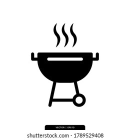 Grill icon vector, illustration logo template in trendy style