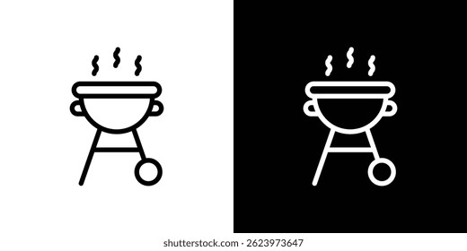Grill icon vector, illustration logo template in trendy style