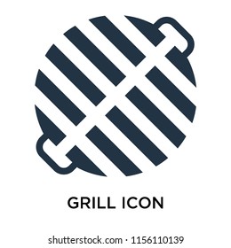 Grill icon vector isolated on white background, Grill transparent sign