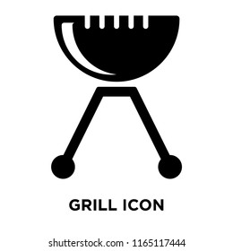 Grill icon vector isolated on white background, Grill transparent sign , food symbols