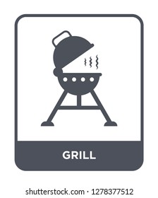 grill icon vector on white background, grill trendy filled icons from Camping collection, grill vector illustration