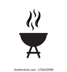 Grill icon vector simple design