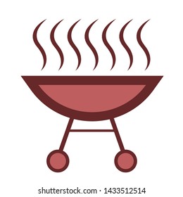 grill icon vector, symbol illustration.