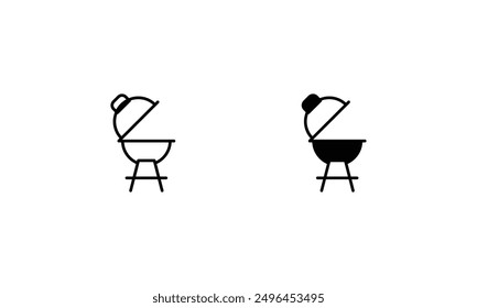 Grillsymbole setzen Vektorgrafik