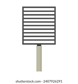 Grill illustrated on white background