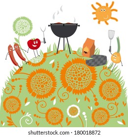 Grill, Illustration