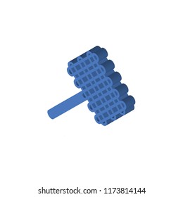 Grill isometric left top view 3D icon