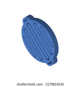 Grill isometric left top view 3D icon