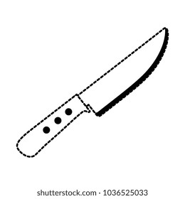 grill knife cutlery isolated icon