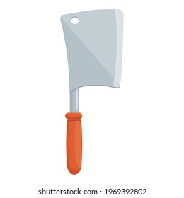 Grill knife icon. Cartoon and flat of Grill knife vector icon for web design isolated on white background