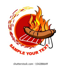 Grill label.