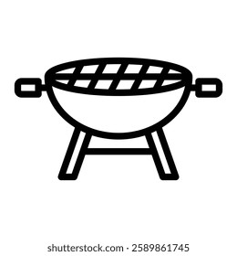 Grill Line Icon Design For Personal And Commercial Use