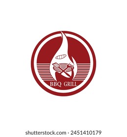 Grill Logo Illustrations  Vectors Template