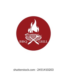 Grill Logo Illustrations  Vectors Template