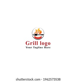 Grill logo restaurant bbq cafe