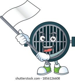 Grill mascot cartoon design playing Juggling on circus. Vector illustration