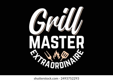 grill master food t shirt design