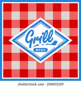 Grill menu design