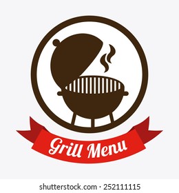grill menu design, vector illustration eps10 graphic 