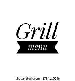 ''Grill menu''' Zeichenvektorgrafik für Grilldesign