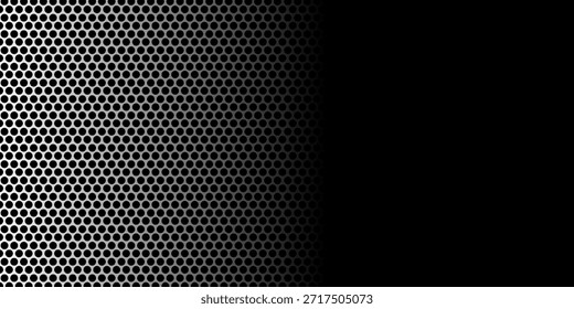 Grill mesh pattern with metal texture for speaker and micro hole background or seamless net by black grid and circle grate steel screen.	
