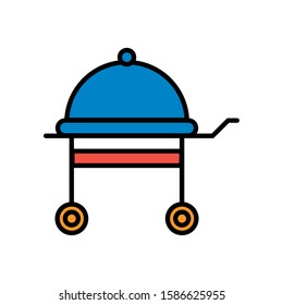 grill oven appliance isolated icon vector illustration design