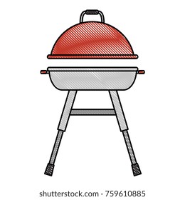 grill oven isolated icon