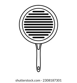 Grill Pan Icon For Logo And More