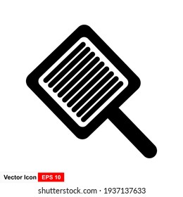 Grill pan icon. Vector illustration.