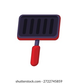 Grill pan icon vector illustration, grill pan vector icon, grill clip art