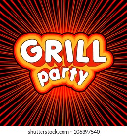 Grill party background,