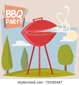 Grill party concept