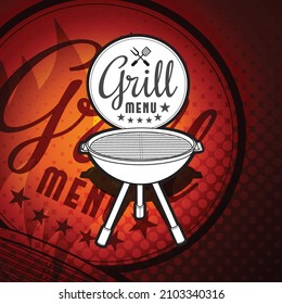 Grill poster illustration and poster