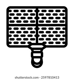 grill rack titanium ultralight line icon vector. grill rack titanium ultralight sign. isolated contour symbol black illustration