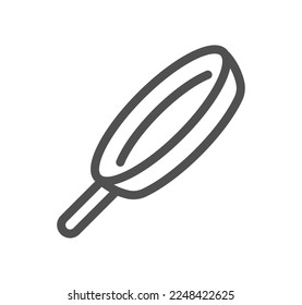 Grill related icon outline and linear vector.