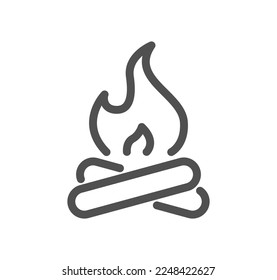 Grill related icon outline and linear vector.